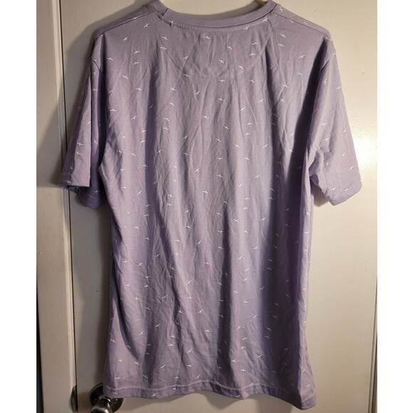 Denim & Flower Seagull Print T-Shirt Sz M Lavender Pastel Bird Dadcore Hipster - Picture 2 of 10